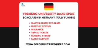 University of Freiburg DAAD EPOS Scholarship 2026