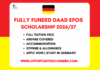Fully Funded DAAD EPOS Scholarship