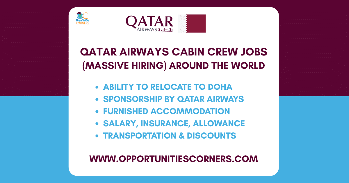 Qatar Airways Cabin Crew Jobs 2025 (Massive Hiring) Qatar Airways Cabin Crew Jobs