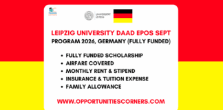 Leipzig University DAAD EPOS SEPT Scholarship