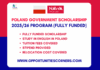 Poland Government Stefan Banach Scholarship 2025