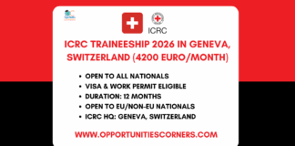 ICRC Traineeship 2026 in Switzerland