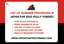 List of Summer Programs in Japan 2026
