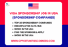 Visa Sponsorship Job in USA