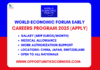 World Economic Forum Early Careers Program 2025