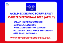 World Economic Forum Early Careers Program 2025
