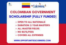 Colombia Government Scholarship 2026