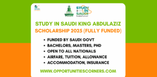 Study in Saudi King Abdulaziz University Scholarship