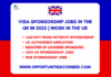 Visa Sponsorship Jobs in UK