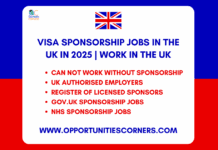 Visa Sponsorship Jobs in UK in 2025 | Work in UK Visa Sponsorship Jobs in UK