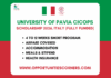 University of Pavia CICOPS Scholarships 2026