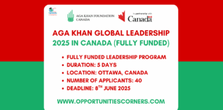 AGA Khan Foundation Global Leadership Program 2025 in Canada
