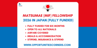 Matsumae (MIF) Fellowship 2026 in Japan