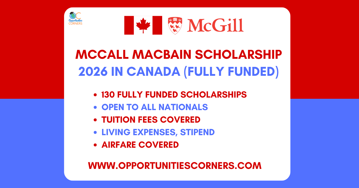 McCall MacBain Scholarship 2026