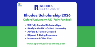 Rhodes Scholarship 2026