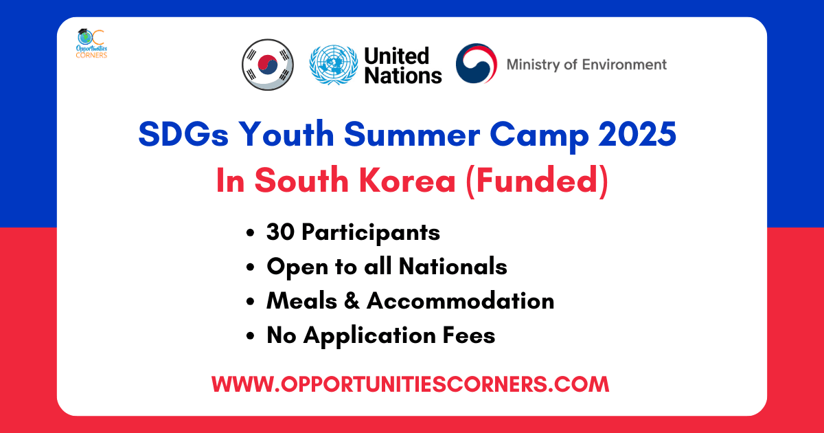 SDGs Youth Summer Camp 2025 in South Korea (Funded)