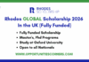 Rhodes Global Scholarship 2026
