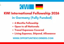 KWI International Fellowship 2026