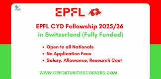 EPFL CYD Fellowship 2025/26