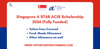 Singapore A STAR ACIS Scholarship 2026