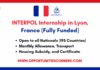 INTERPOL Internship 2025 in France