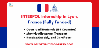 INTERPOL Internship 2025 in France