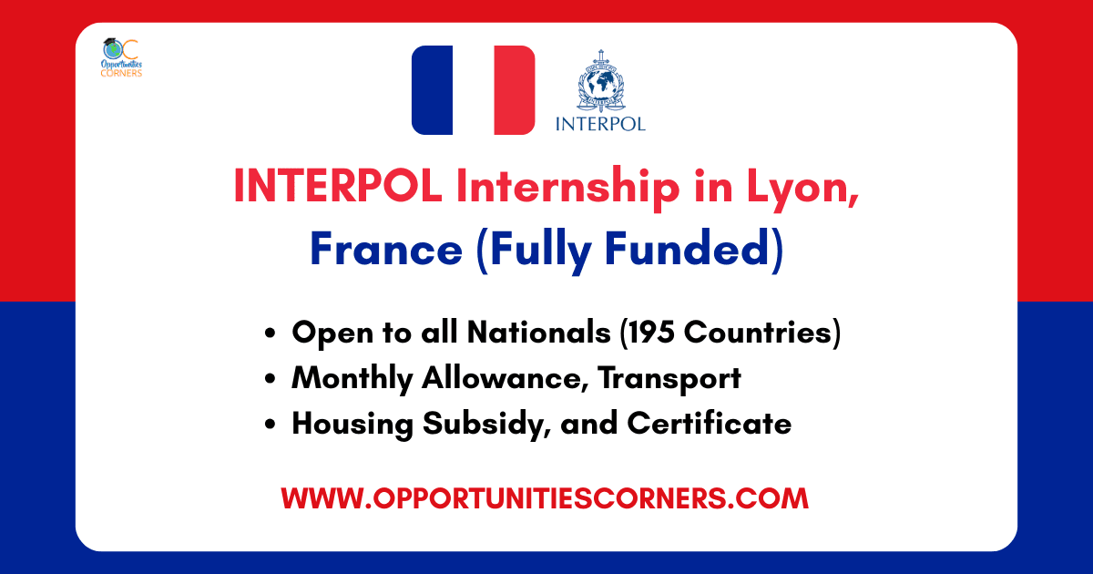 INTERPOL Internship 2025 in France
