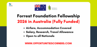Forrest Foundation Fellowship 2026