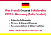 Max Planck Doucet Scholarship 2026
