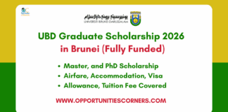 UBD Graduate Research Scholarship 2026