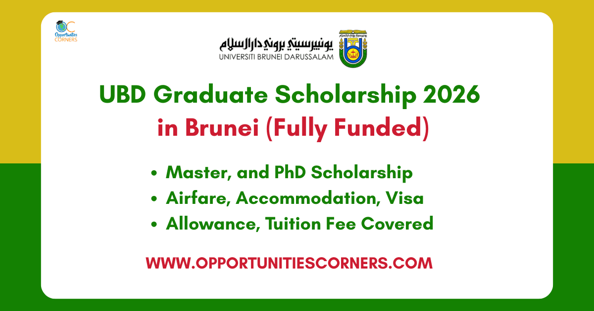 UBD Graduate Research Scholarship 2026 in Brunei (Fully Funded)