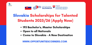 Slovakia Scholarships for Talented Students