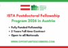 ISTA Postdoctoral Fellowship Program 2026