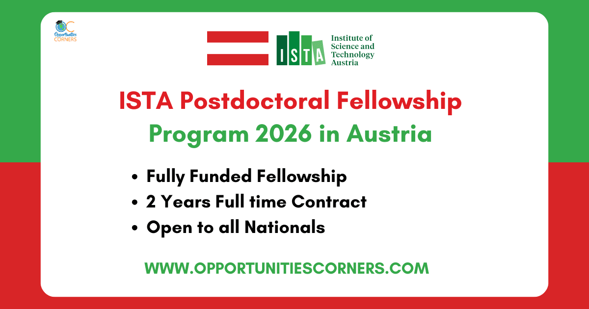 ISTA Postdoctoral Fellowship Program 2026 in Austria (Fully Funded)