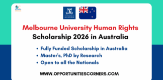 University of Melbourne Human Rights Scholarship 2026