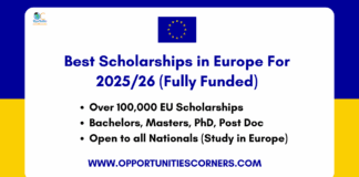 Best Scholarships in Europe