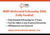 MSIF McDonald Fellowship 2026