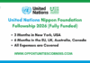 United Nations Nippon Foundation Fellowship 2026