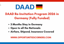 DAAD Re-Invitation Program 2027 in Germany (Fully Funded) DAAD Re-Invitation Program 2027