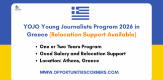 YOJO Young Journalists Program 2026