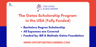 The Gates Scholarship Program 2026 in USA