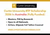 Curtin University RTP Scholarship 2026