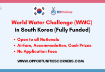 World Water Challenge 2025 in South Korea (Fully Funded) World Water Challenge 2025 in South Korea