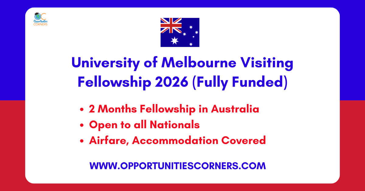 University of Melbourne Law School Visiting Fellowship 2026 (Fully Funded)
