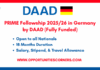 PRIME Fellowship 2025/26 in Germany