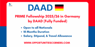 PRIME Fellowship 2025/26 in Germany