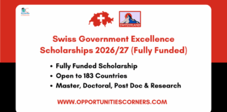 Swiss Government Excellence Scholarships