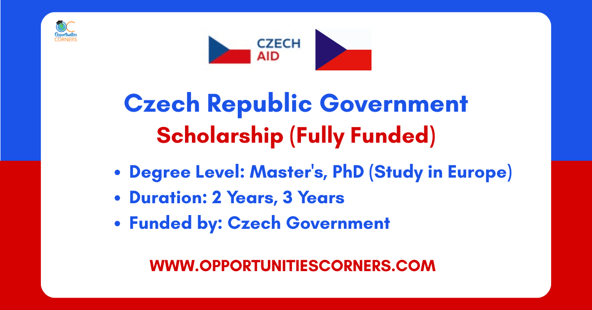 Czech Republic Government Scholarship 2026/27 (Fully Funded)