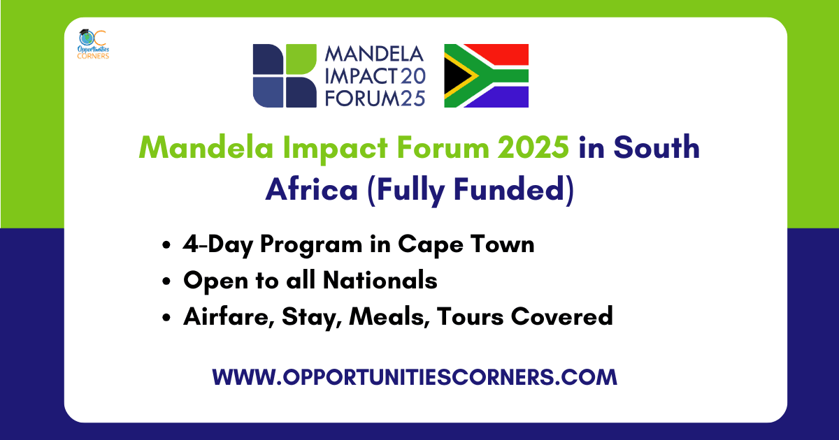 Mandela Impact Forum 2025 in South Africa (Fully Funded)