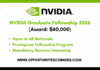 NVIDIA Graduate Fellowship 2026